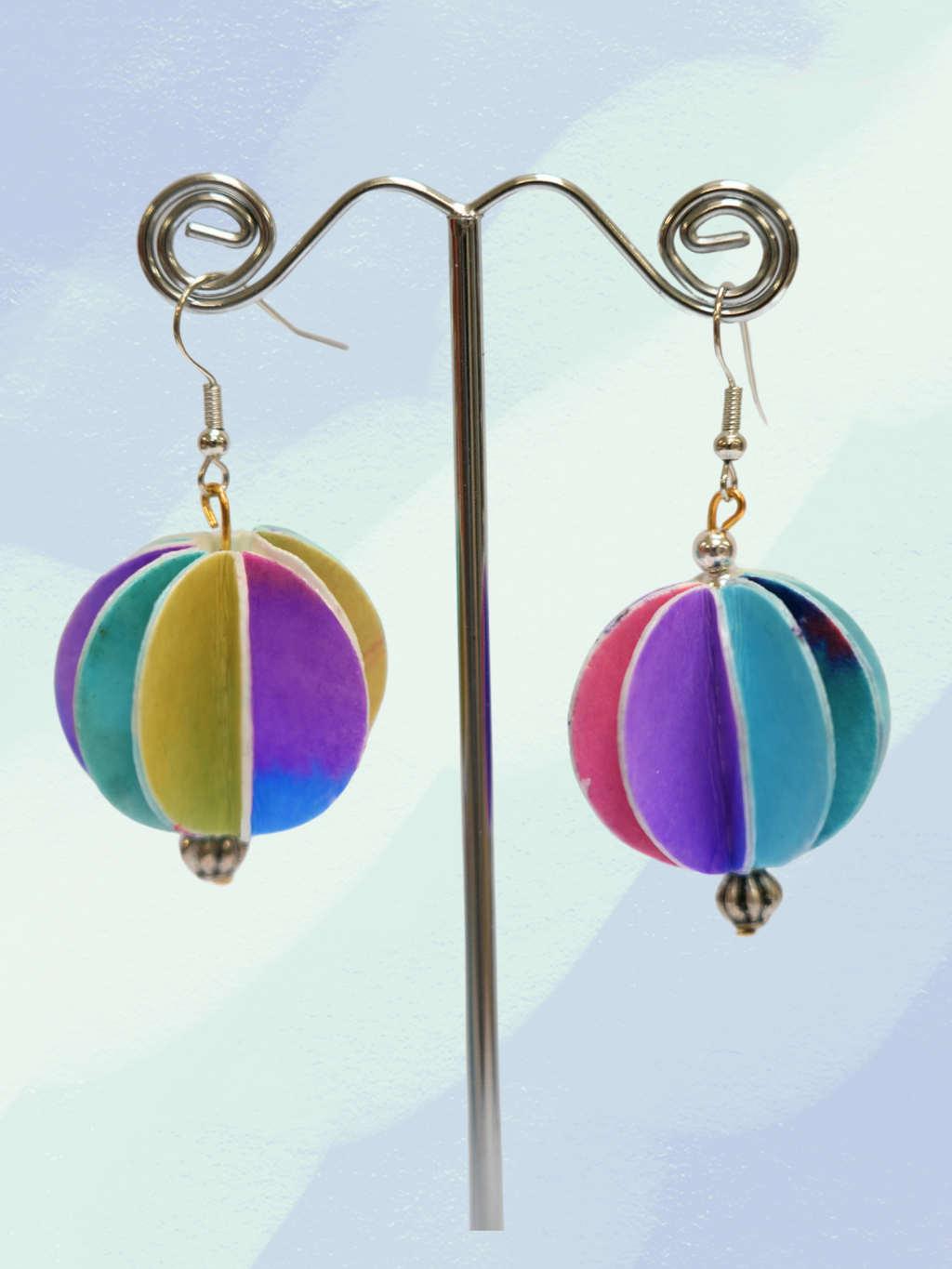 Fidget Recycled Paper Earrings