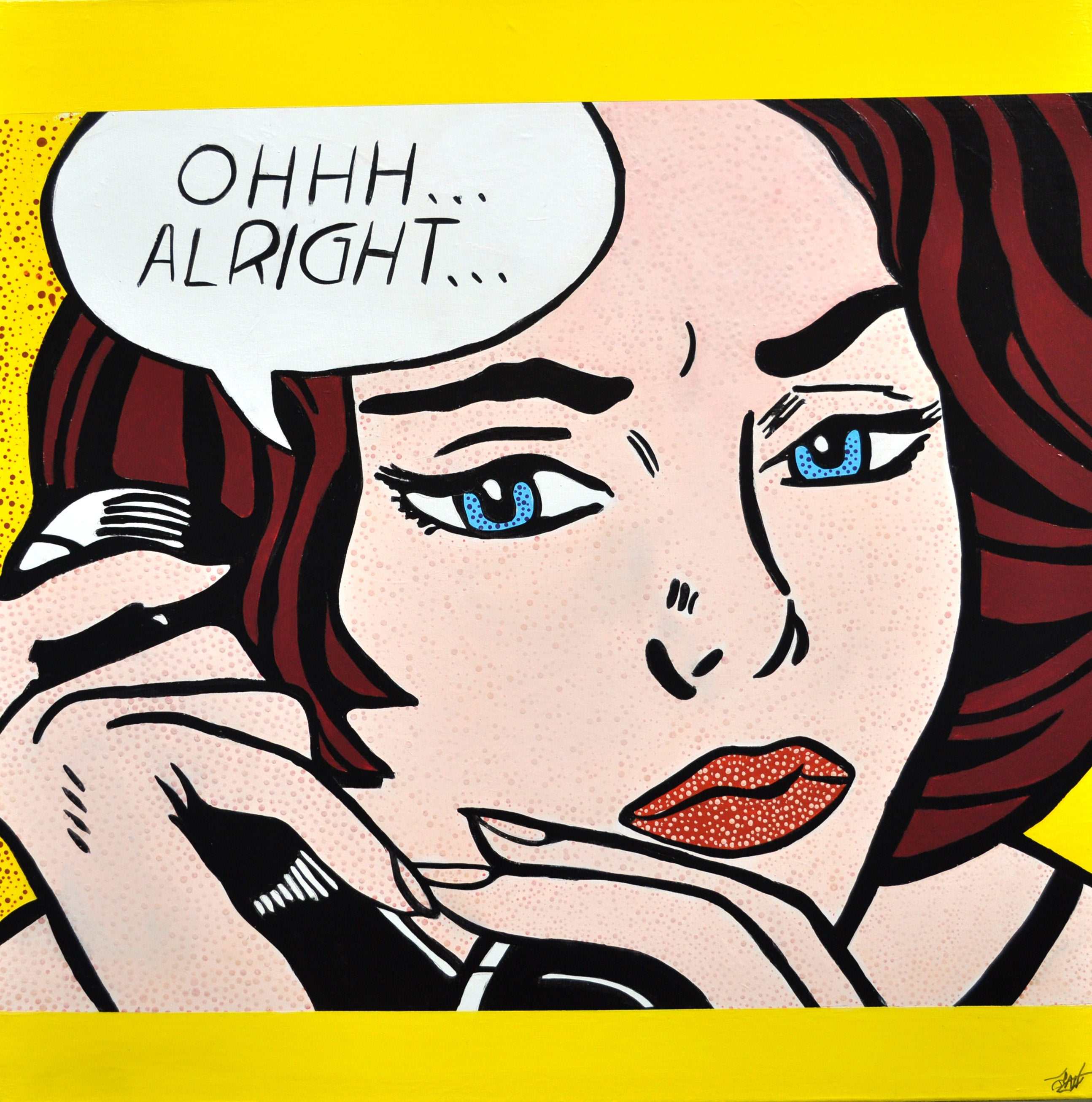 Oh, Alright (Roy Lichtenstein) – QArt Studio & Gallery