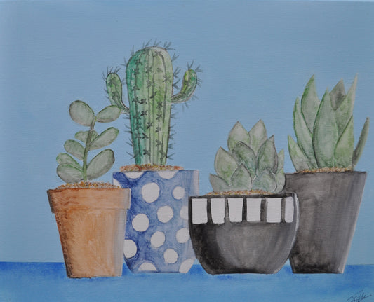 Cactus and Pots